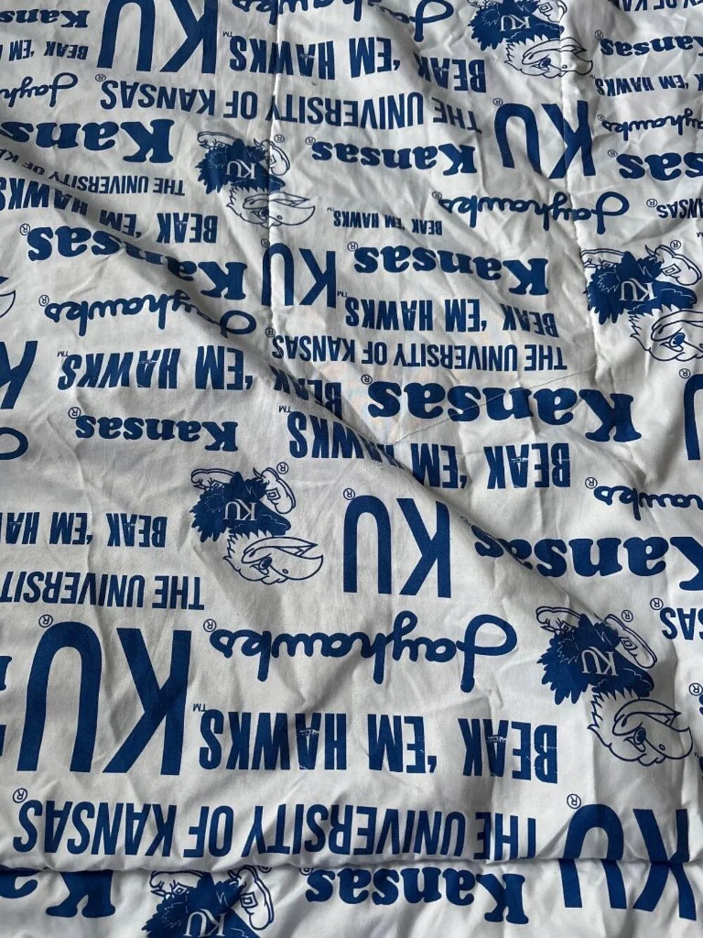 The University Of Kansas Jayhawks Logo Polyester Blanket By Northwest 84